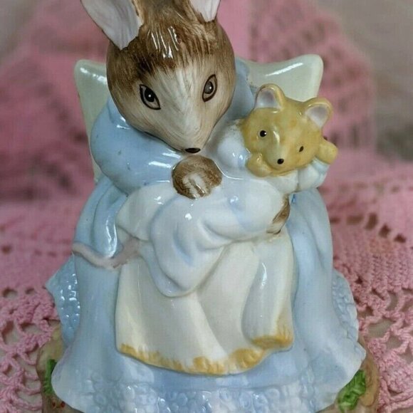Schmid Hunca Munca Baby's First Christmas NIGHTLIGHT Beatrix Potter Mother Mouse - Picture 11 of 11
